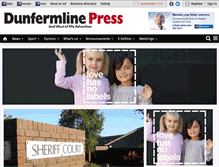 Tablet Screenshot of dunfermlinepress.com